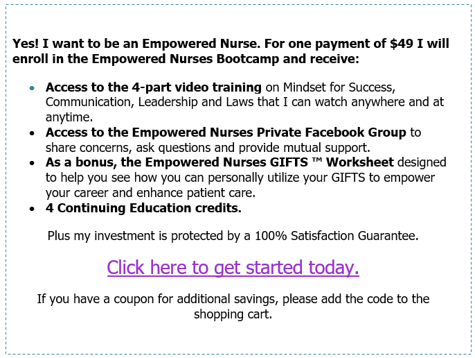 Empowered Nurse Boot Camp